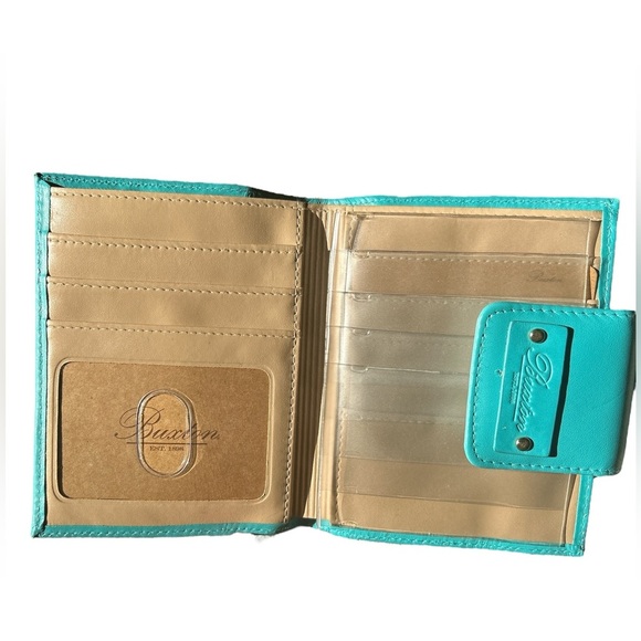 Julia Buxton Authentic Crunch Leather, Teal. - Picture 3 of 5